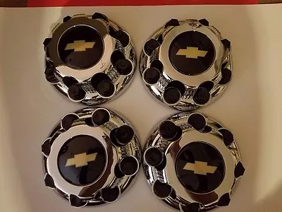 $59.99 • Buy 4pcs New Black CHROME  8 Lug Center Caps > Chevy Express Van 2500 3500 9597163